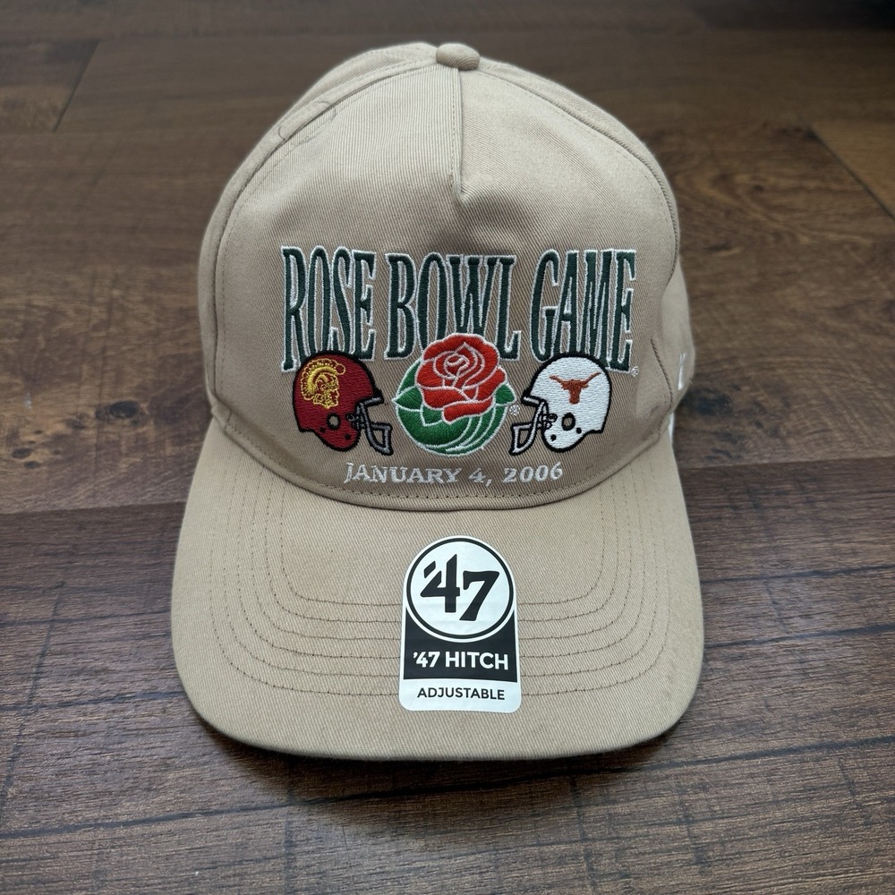 Texas Longhorns USC Trojans 2006 Rose Bowl Game 47 Brand Hitch Hat Snapback